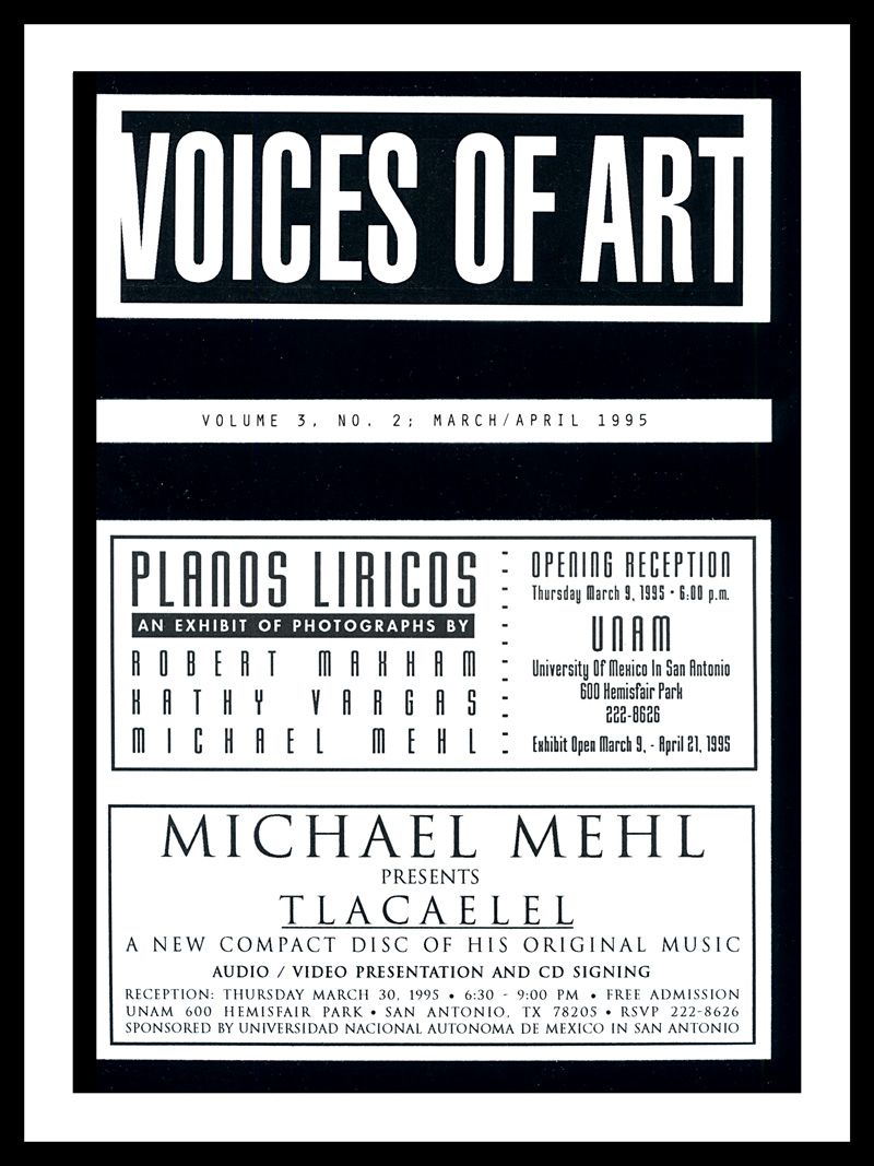 1995_Voices-Of-Art_Michael-Mehl_Planos-Liricos-&-Tlacaelel-Promotional