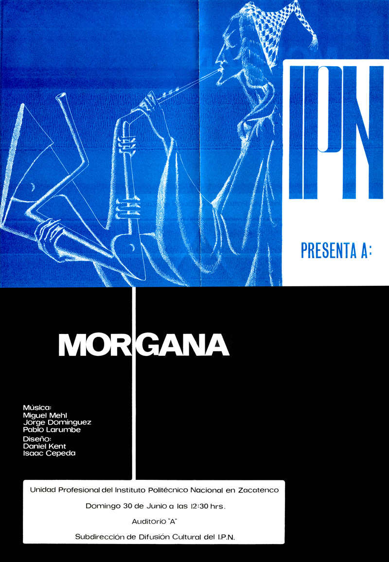 1973_Michael-Mehl_Morgana_Instituto-Politecnico-Nacional-Concert-Invite_Mexico-City