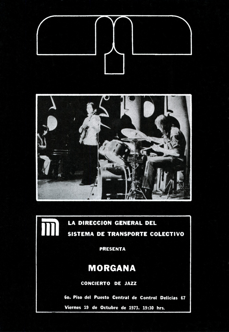 1973_Michael-Mehl_Morgana_Metro-Sistema-De-Transporte-Colectivo-Concert-Poster_Mexico-City