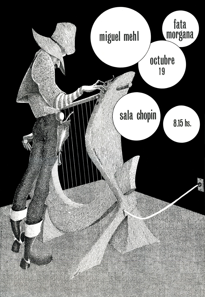 1976_Michael-Mehl_Fata-Morgana_Sala-Chopin-Concert-Poster_Mexico-City
