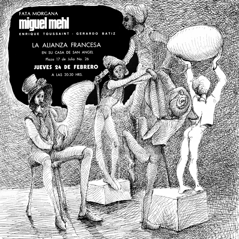 1977_Michael-Mehl_Fata-Morgana_Alianza-Francesa-Concert-Poster_Mexico-City